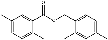 2,5-Dimethylbenzoic acid (2,4-dimethylphenyl)methyl ester Struktur