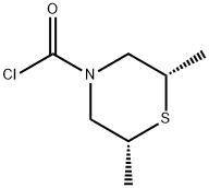 4-Thiomorpholinecarbonylchloride,2,6-dimethyl-,cis-(9CI) Struktur