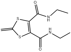 N,N'-Diethyl-2-methylene-1,3-dithiole-4,5-dicarboxamide Struktur