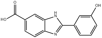 2-(3-HYDROXY-PHENYL)-3H-BENZOIMIDAZOLE-5-CARBOXYLIC ACID Struktur