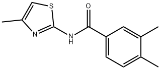 Benzamide, 3,4-dimethyl-N-(4-methyl-2-thiazolyl)- (9CI) Struktur