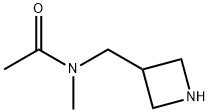 Acetamide, N-(3-azetidinylmethyl)-N-methyl- (9CI) Struktur