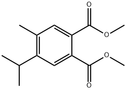 4-Methyl-5-(1-methylethyl)-1,2-benzenedicarboxylic acid dimethyl ester Struktur