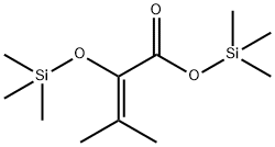 3-Methyl-2-[(trimethylsilyl)oxy]-2-butenoic acid trimethylsilyl ester Struktur