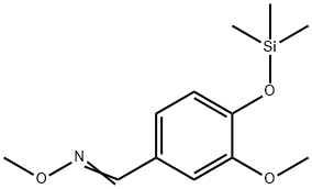 3-Methoxy-4-[(trimethylsilyl)oxy]benzaldehyde O-methyl oxime Struktur