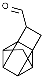 Pentacyclo[4.3.0.02,5.03,8.04,7]nonane-4-carboxaldehyde (9CI) Struktur