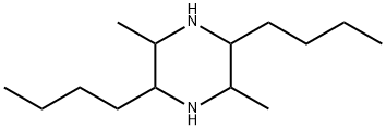 2,5-Dibutyl-3,6-dimethylpiperazine Struktur