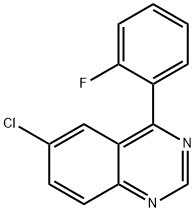 6-Chloro-4-(2-fluorophenyl)quinazoline Struktur