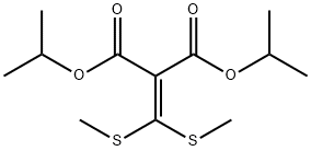 dipropan-2-yl 2-[bis(methylsulfanyl)methylidene]propanedioate Struktur