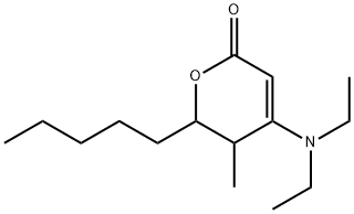 4-(Diethylamino)-5,6-dihydro-5-methyl-6-pentyl-2H-pyran-2-one Struktur