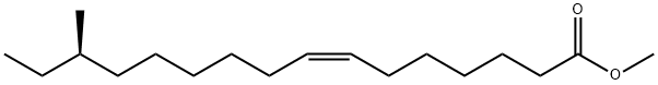 (7Z,14R)-14-Methyl-7-hexadecenoic acid methyl ester Struktur