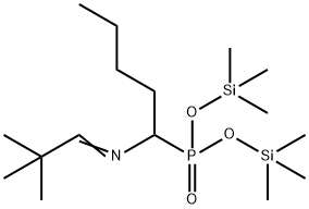 [1-[(2,2-Dimethylpropylidene)amino]pentyl]phosphonic acid bis(trimethylsilyl) ester Struktur