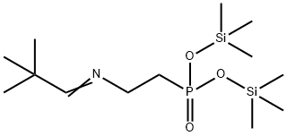 [2-[(2,2-Dimethylpropylidene)amino]ethyl]phosphonic acid bis(trimethylsilyl) ester Struktur