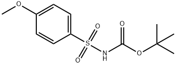 (4-Methoxyphenyl)sulfonylcarbamic acid 1,1-dimethylethyl ester Struktur