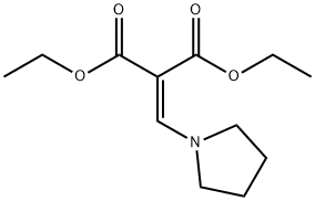 2-(1-Pyrrolidinylmethylene)malonic acid diethyl ester Struktur