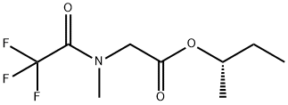 N-Methyl-N-trifluoroacetylglycine (S)-1-methylpropyl ester Struktur