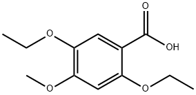 2,5-Diethoxy-4-methoxybenzoic acid Struktur