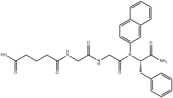 GLUTARYL-GLY-GLY-PHE-BETA-NA Struktur