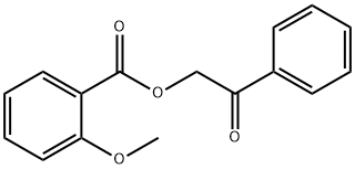 2-Methoxybenzoic acid phenacyl ester Struktur