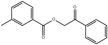 3-Methylbenzoic acid phenacyl ester Struktur