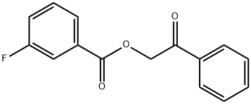 3-Fluorobenzoic acid phenacyl ester Struktur