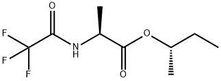 N-(Trifluoroacetyl)-L-alanine (S)-1-methylpropyl ester Struktur