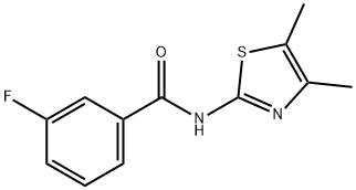 Benzamide, N-(4,5-dimethyl-2-thiazolyl)-3-fluoro- (9CI) Struktur