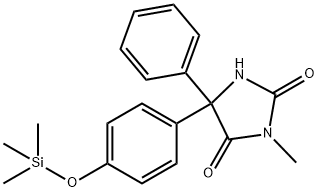 3-Methyl-5-phenyl-5-[4-[(trimethylsilyl)oxy]phenyl]-2,4-imidazolidinedione Struktur