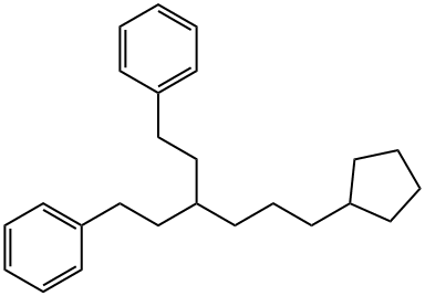 3-(3-Cyclopentylpropyl)-1,5-diphenylpentane Struktur