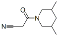 Piperidine, 1-(cyanoacetyl)-3,5-dimethyl- (9CI) Struktur