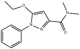 N,N-Dimethyl-5-ethoxy-1-phenyl-1H-pyrazole-3-carboxamide Struktur