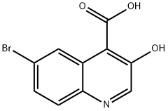 6-BROMO-3-HYDROXYQUINOLINE-4-CARBOXYLIC ACID Struktur