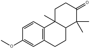 3,4,4a,9,10,10a-Hexahydro-7-methoxy-1,1,4a-trimethyl-2(1H)-phenanthrenone Struktur