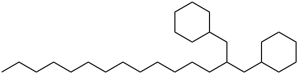 1,1'-(2-Tridecyl-1,3-propanediyl)biscyclohexane Struktur