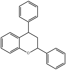 3,4-Dihydro-2,4-diphenyl-2H-1-benzopyran Struktur