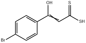 3-(4-Bromophenyl)-3-hydroxypropenedithioic acid Struktur