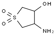 4-AMINO-3-HYDROXYTETRAHYDROTHIOPHENE, 1,1-DIOXIDE Struktur