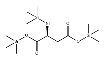 N-Trimethylsilyl-L-aspartic acid bis(trimethylsilyl) ester Struktur