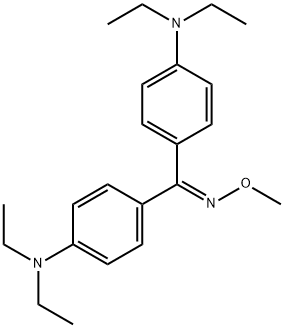 Bis[4-(diethylamino)phenyl]methanone O-methyl oxime Struktur