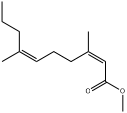 (2Z,6Z)-3,7-Dimethyl-2,6-decadienoic acid methyl ester Struktur