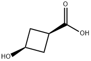 cis-3-Hydroxycyclobutanecarboxylic acid Struktur