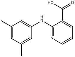 2-[(3,5-dimethylphenyl)amino]pyridine-3-carboxylic acid Struktur