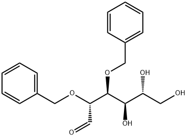 2,3-DI-O-BENZYL-D-GLUCOPYRANOSE Struktur