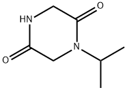 2,5-Piperazinedione,1-(1-methylethyl)-(9CI) Struktur