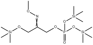 Phosphoric acid, 2-(methoxyimino)-3-[(trimethylsilyl)oxy]propyl bis(tr imethylsilyl) ester Struktur