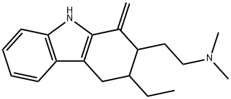 N,N-Dimethyl-3-ethyl-1-methylene-2,3,4,9-tetrahydro-1H-carbazole-2-ethanamine Struktur