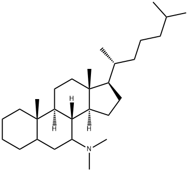 N,N-Dimethylcholestan-7-amine Struktur