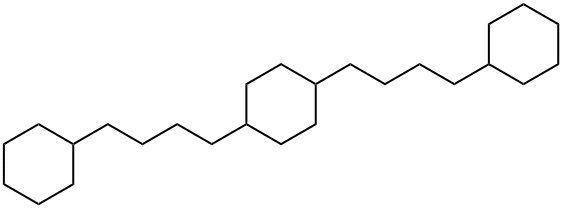 1,4-Bis(4-cyclohexylbutyl)cyclohexane Struktur