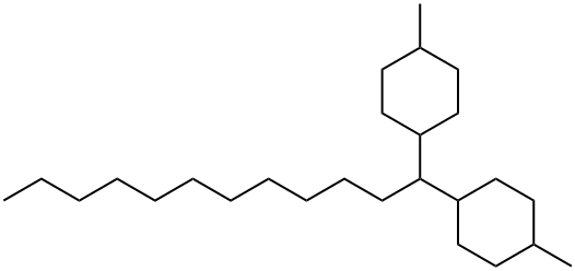 1,1'-Dodecylidenebis(4-methylcyclohexane) Struktur