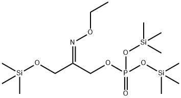 Phosphoric acid, 2-(ethoxyimino)-3-[(trimethylsilyl)oxy]propyl bis(tri methylsilyl) ester, (Z)- Struktur